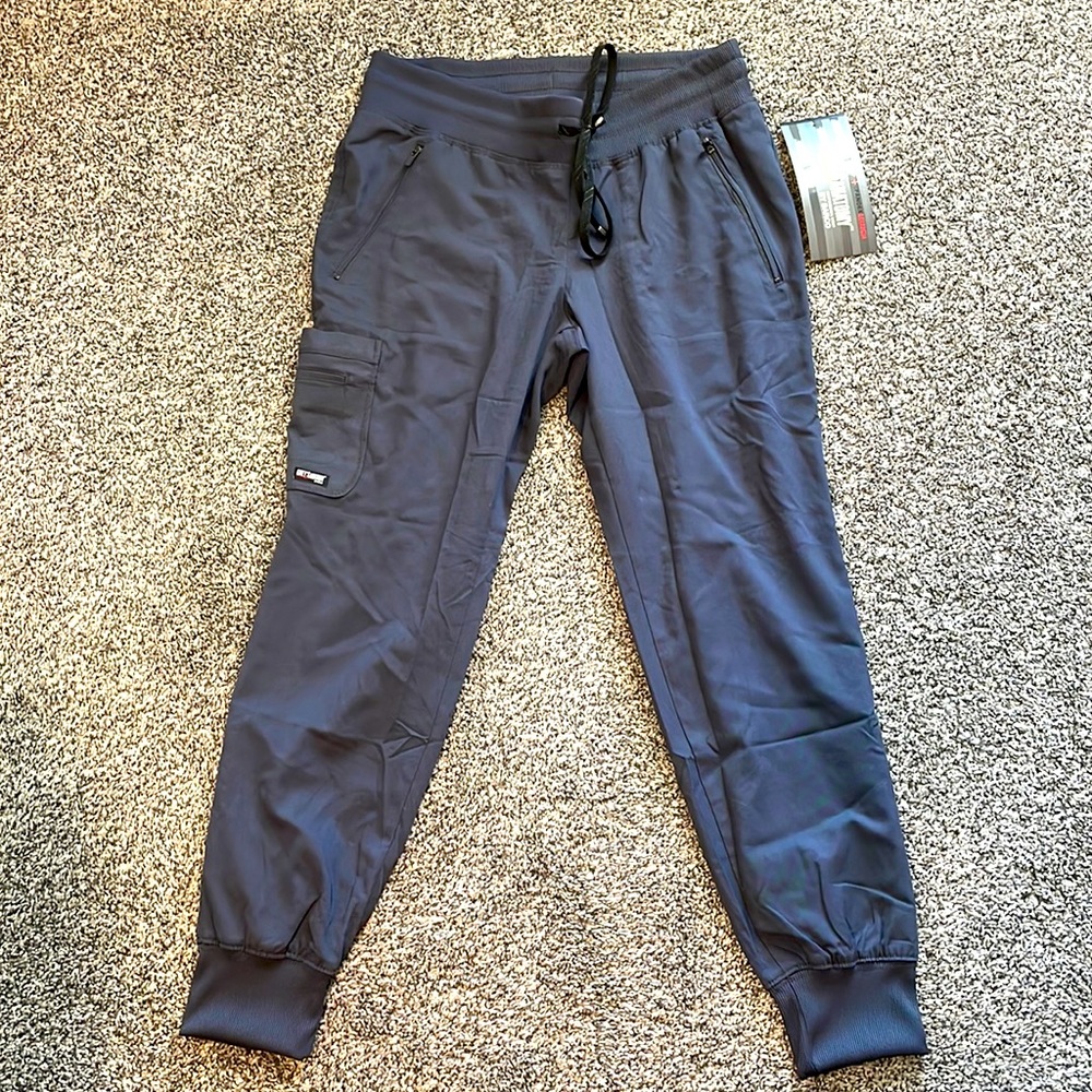 New Grey’s Anatomy steel small petite womens scrub pants